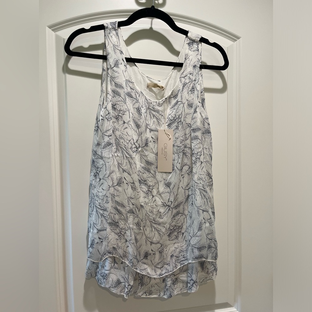 Giusy Italy 100% Silk Tank Top NWT
